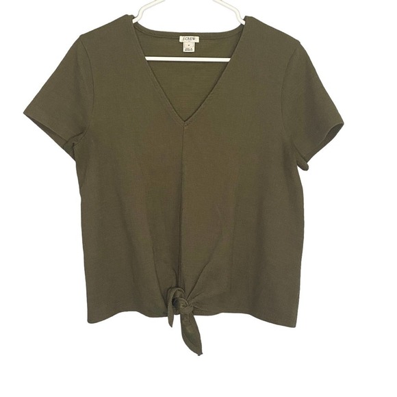 J Crew Outlet Short Sleeved Textured Top Medium - Picture 1 of 6